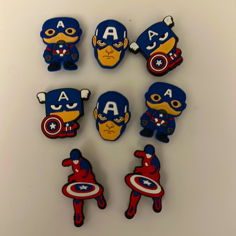Avengers Captain America croc charms